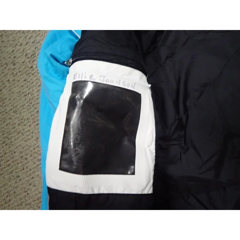 Obermeyer Ski Jacket Juniors 14 Turquoise Blue Good Insulated Hooded Winter Coat